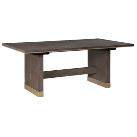 Trestle-Base Dining Table