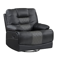 Transitional Swivel Glider Reclining Chair