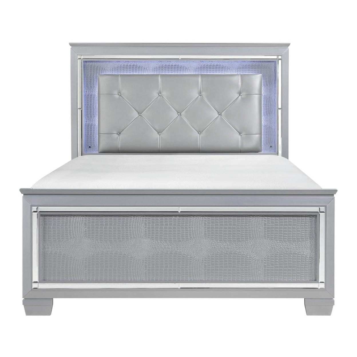 Homelegance Allura California King Panel Bed with LED Lights