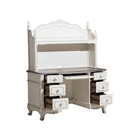 Traditional Writing Desk with Hutch