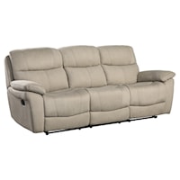 Transitional Double Reclining Sofa