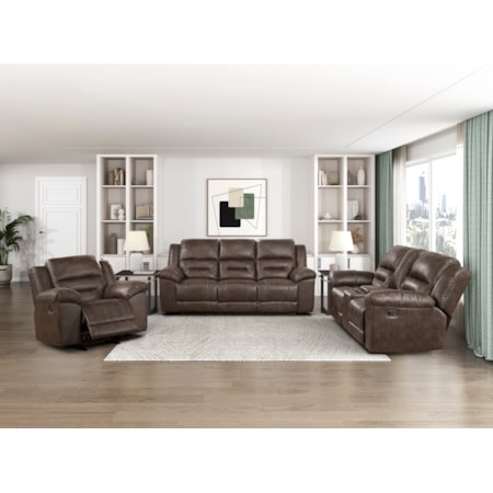 Manual Dual Reclining Sofa