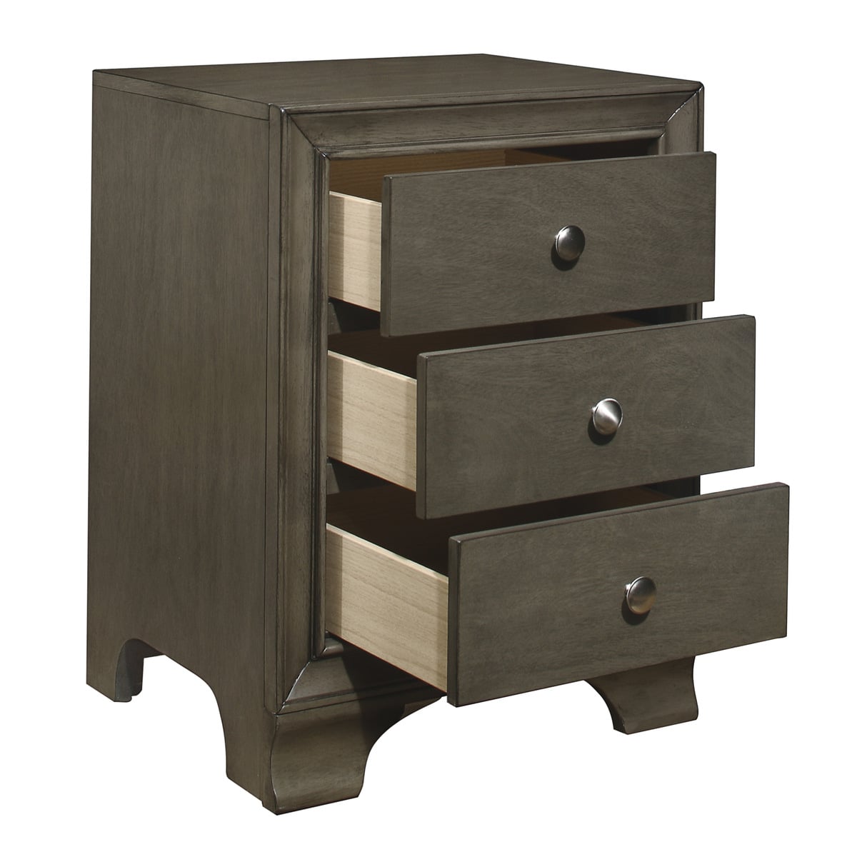 3-Drawer Nightstand