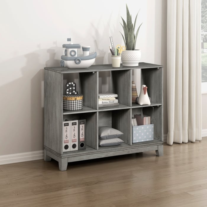 Homelegance Garretson 6-Shelf Bookcase