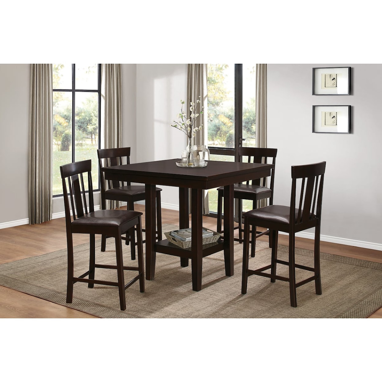 Homelegance Furniture Diego Counter Height Dining Table