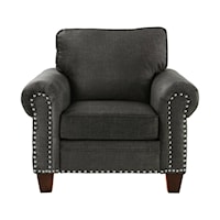Cornelia Traditional Accent Chair with Nail Head Trim