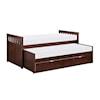 Homelegance Rowe Twin/Twin Bed with Twin Trundle