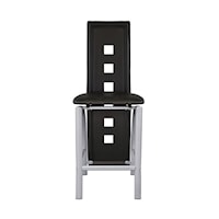 Contemporary Counter Height Stool with Full Length Chairback