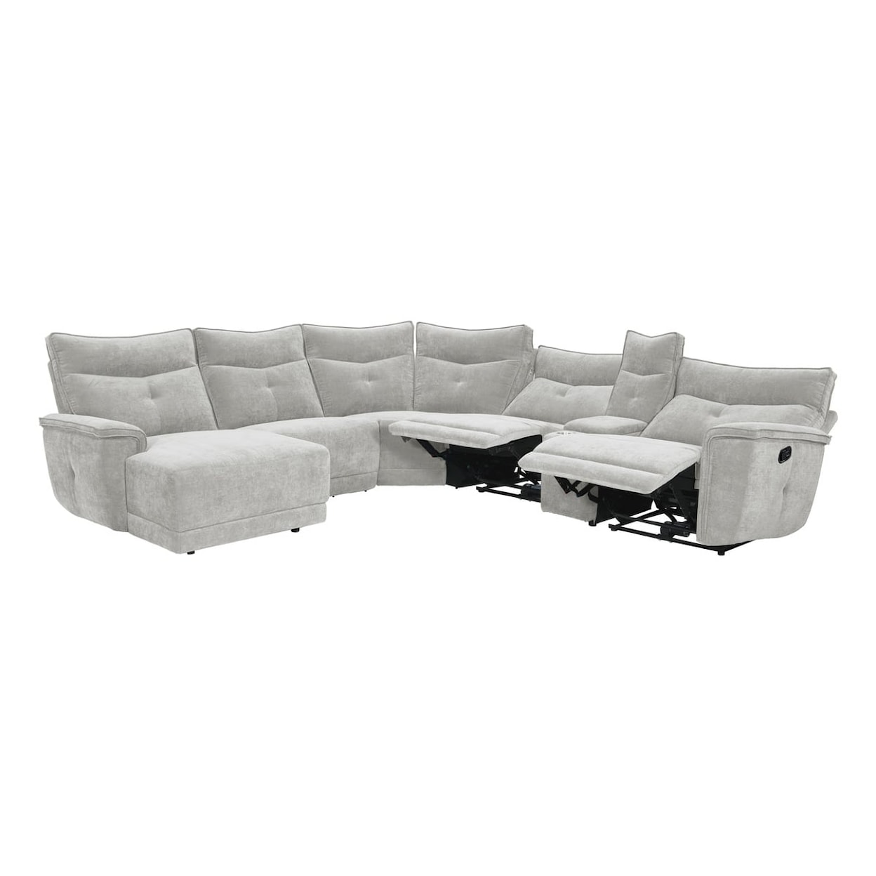 Homelegance Tesoro 6-Piece Modular Reclining Sectional Sofa
