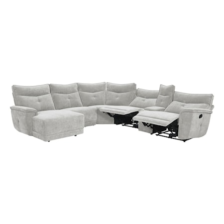 6-Piece Manual Reclining Sectional Sofa