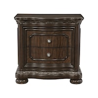 Traditional 2-Drawer Nightstand