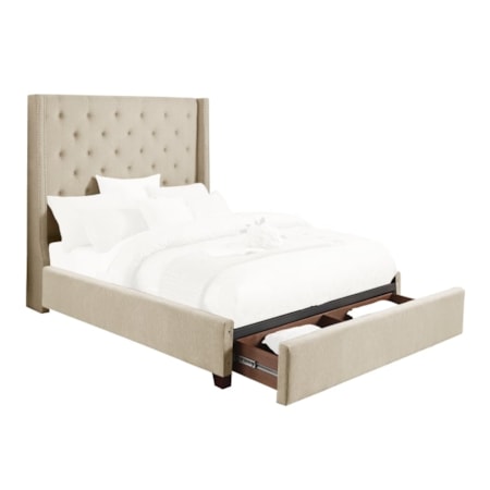 Queen Platform Storage Bed