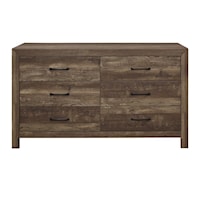 Rustic Modern 6-Drawer Dresser