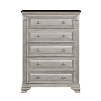 Traditional 5-Drawer Chest with Frame Molding