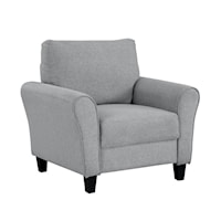 Transitional Chair with Welt Trim