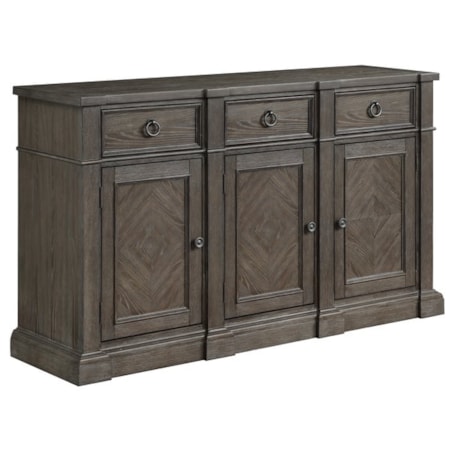 Server with 3 Drawers and 3 Doors