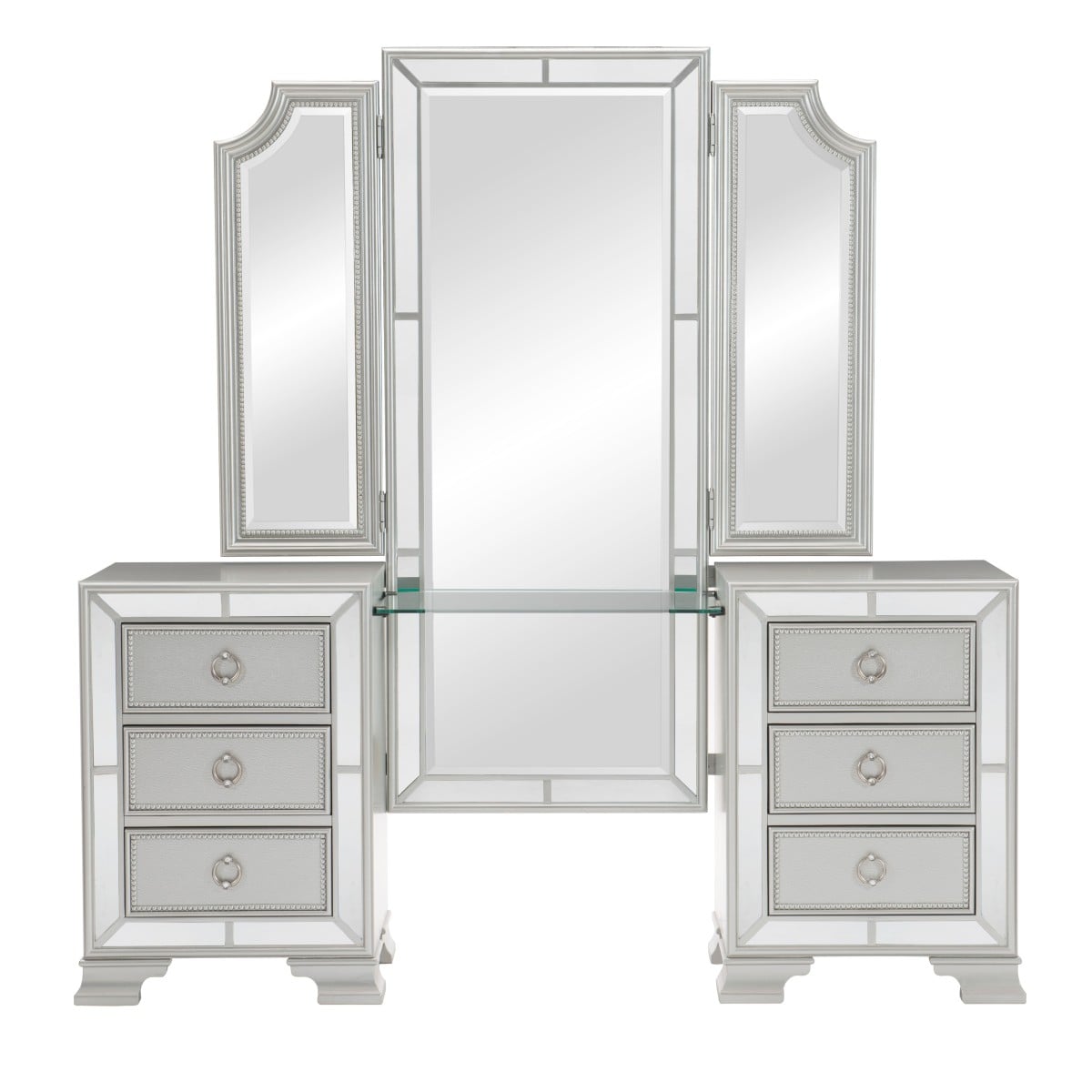 6-Drawer Vanity with Mirror