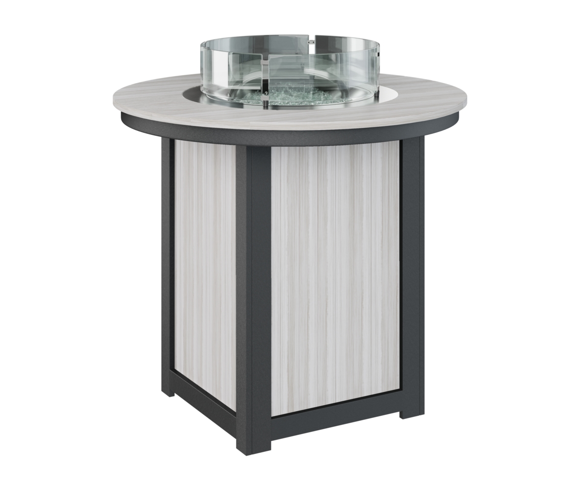44" Round Bar-Height Fire Table