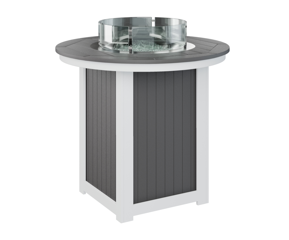44" Round Bar-Height Fire Table