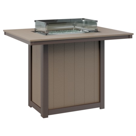 42" x 54" Bar-Height Fire Table