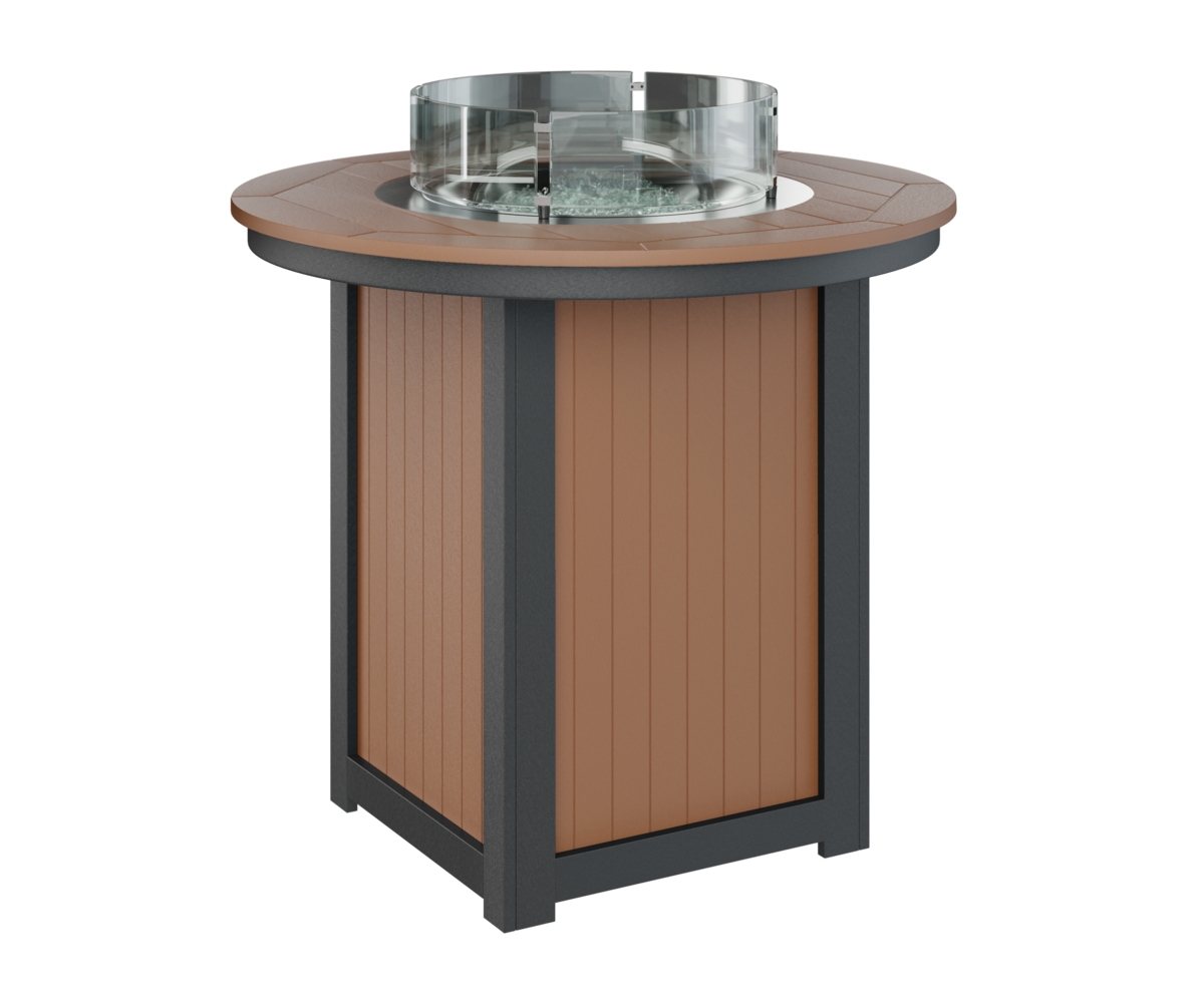 44" Round Bar-Height Fire Table