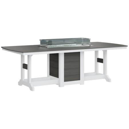 Gc 44X96 Rec Fire Table Dining