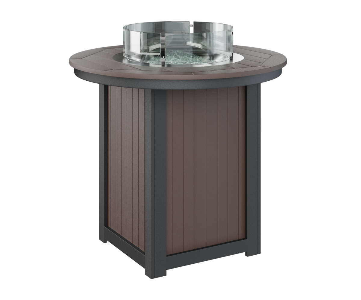 44" Round Bar-Height Fire Table