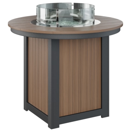 44" Round Counter-Height Fire Table