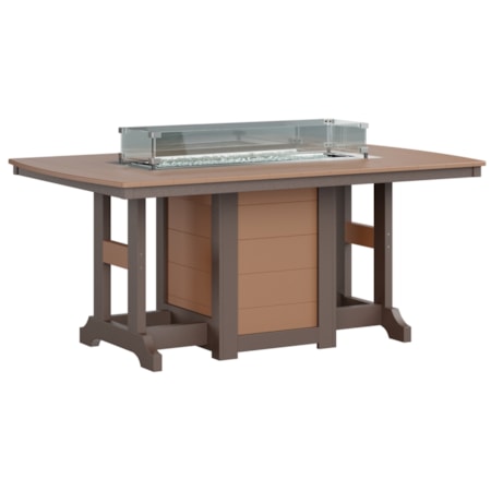 Gc 44X72 Rec Fire Table Dining