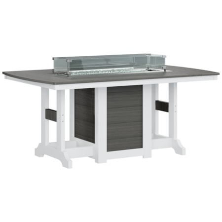 Gc 44X72 Rec Fire Table Dining
