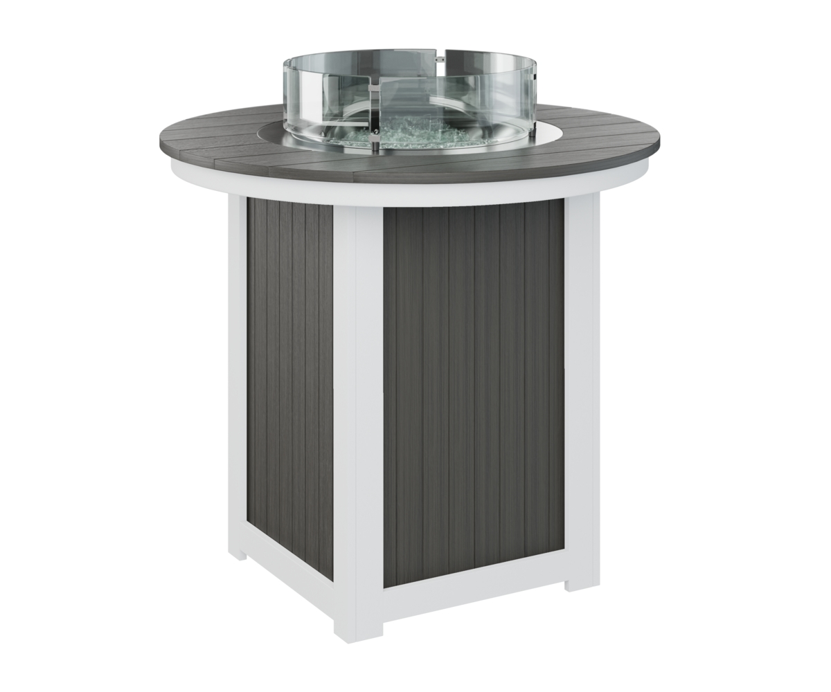 44" Round Bar-Height Fire Table