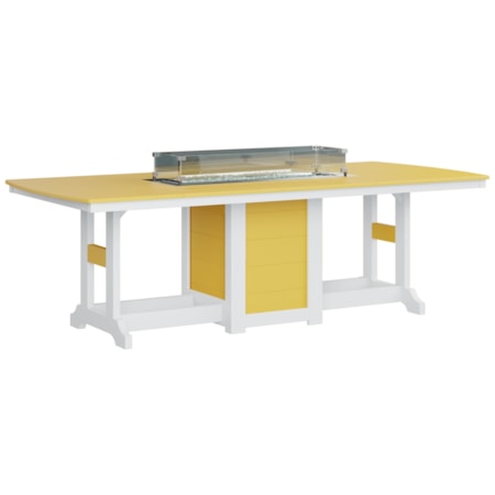 Gc 44X96 Rec Fire Table Dining