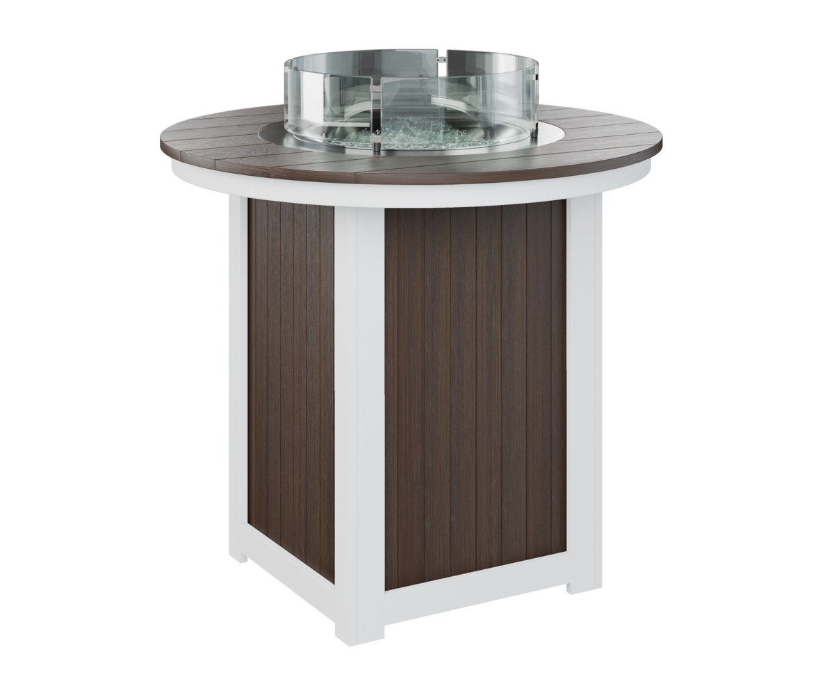 44" Round Bar-Height Fire Table