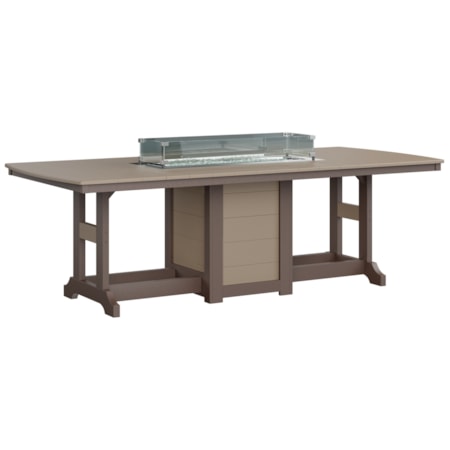 Gc 44X96 Rec Fire Table Dining