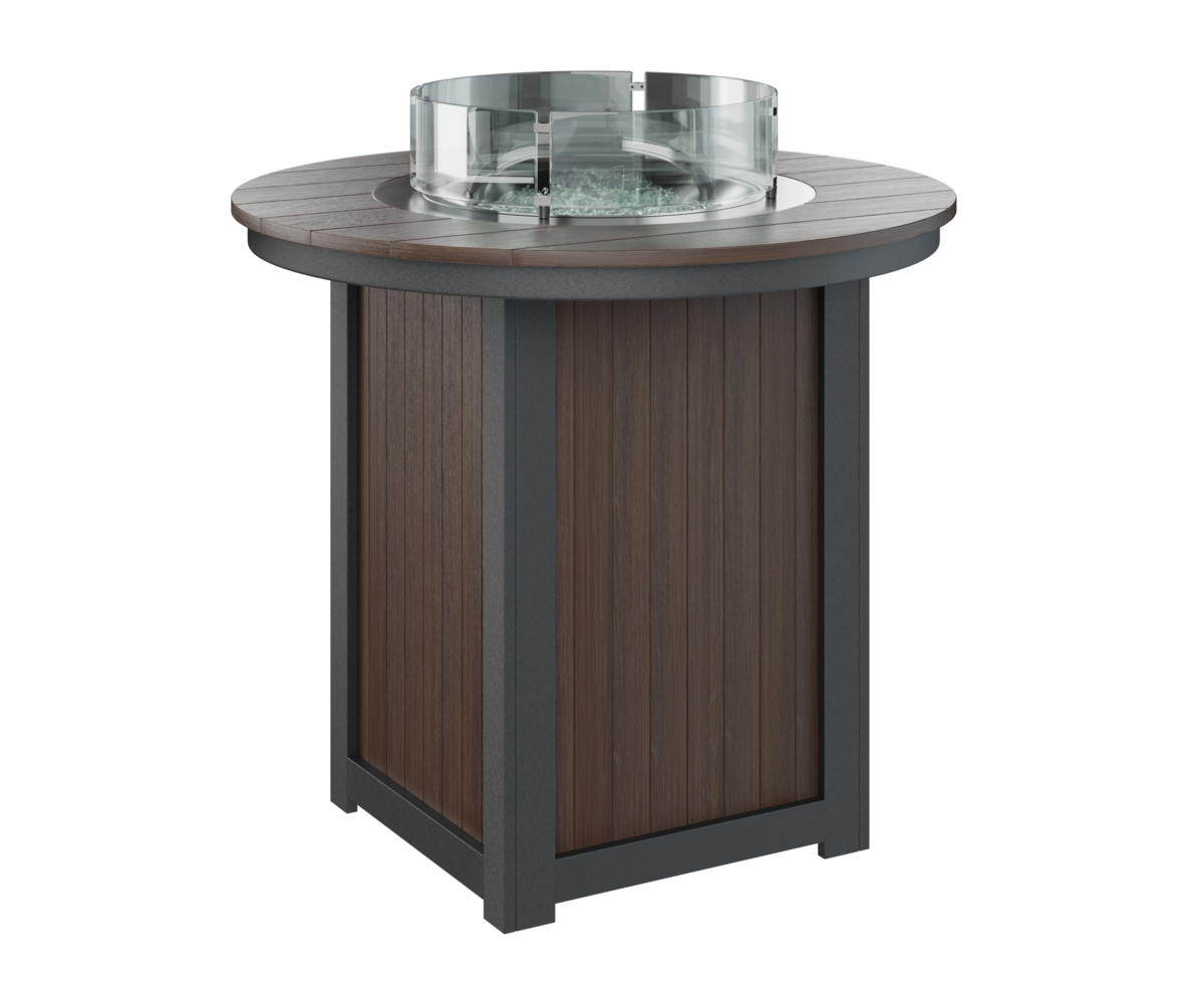 44" Round Bar-Height Fire Table
