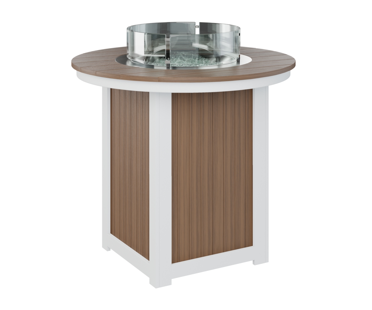 44" Round Bar-Height Fire Table