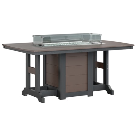Gc 44X72 Rec Fire Table Dining