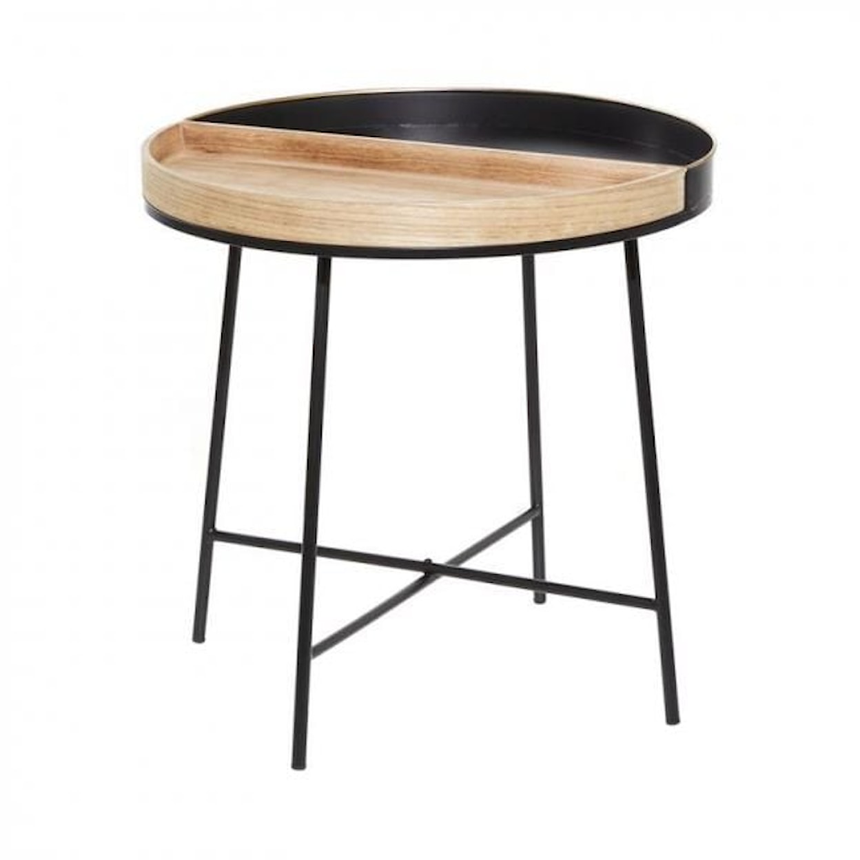 UMA Enterprises, Inc. Occasional Table Metal/Wood Accent able