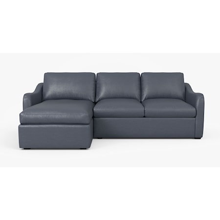 Sectional Sofa Chaise with Sofa Bed