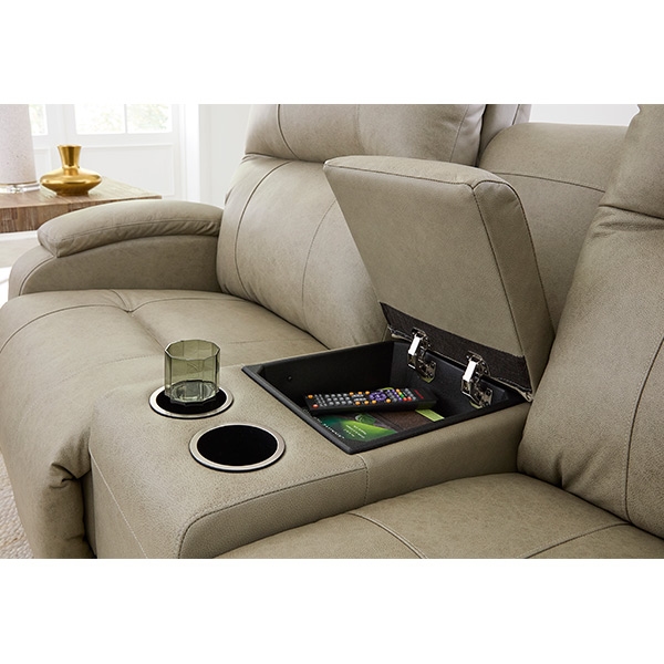 Power Reclining Rocker Console Loveseat
