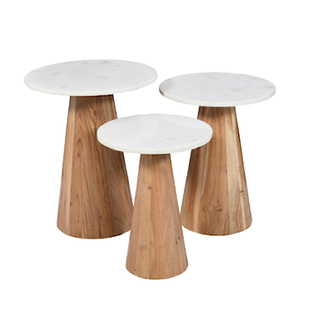 3Pc Nolan Table Set-Natural