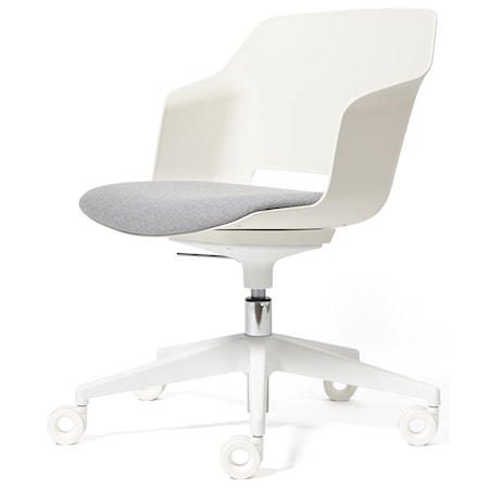 Clop White Office Chair