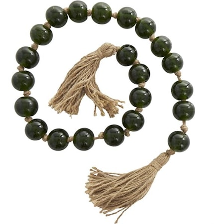 Green Glass Bead Garland