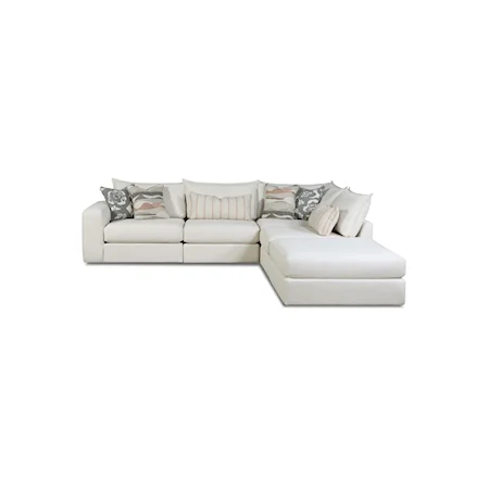 4 Piece Sectional-ottoman not included