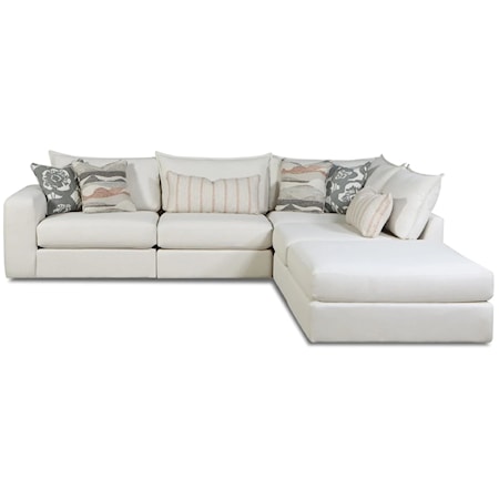 4 Piece Sectional-ottoman not included