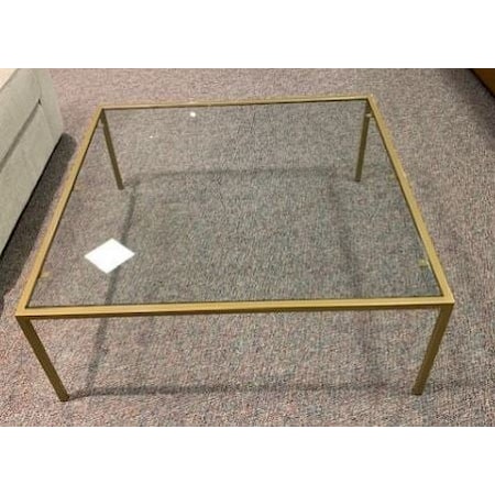 Square Gold Coffee Table