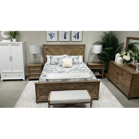 Queen Panel Bed