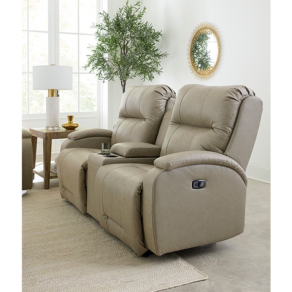 Power Reclining Rocker Console Loveseat
