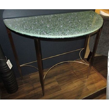 Half Moon Gold Console