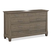 Transitional 9-Drawer Dresser with Soft-Close Drawers